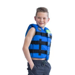 Jobe Nylon Vest Kids Blue -Water Sports Supplies 244820001 jobe nylon vest kids blue side 500x500 1