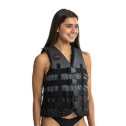 Jobe 4 Buckle Life Vest Black -Water Sports Supplies 244822004 2 500x500 1