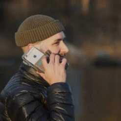 Aquapac Waterproof 358 Classic Plus Phone Case - Grey -Water Sports Supplies 358 rear 500x500 2