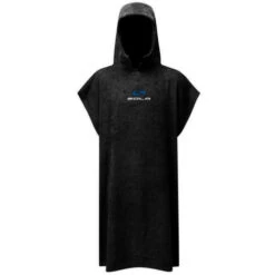 Sola Towel Changing Robe - Black