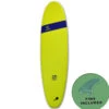 Mobyk 7.0 Classic Long Surfboard - Electric Lemon -Water Sports Supplies ClassicLong ElectricLemon Front FINS 500x500 1