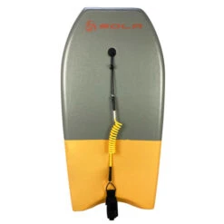 Sola Revolver Bodyboard (42") -Water Sports Supplies REV 037 GREY ORANGE LINED FRONT 500x500 4