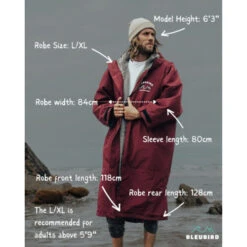 Bleubird - The Nordic Robe - Maroon -Water Sports Supplies bleubird lxl sizing 500x500 1