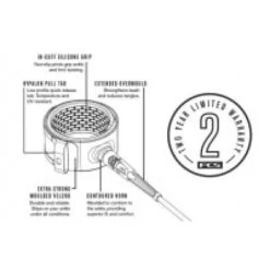 FCS Competition Essential Leash 6ft 18 FCS Competition Essential Leash 6ft -Water Sports Supplies fcs essential series 6ft all round leash cuff detail 500x500 1