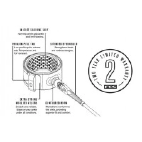 FCS All Round Essential Leash 7ft - Blue Black 4 FCS All Round Essential Leash 7ft - Blue Black - Image 2