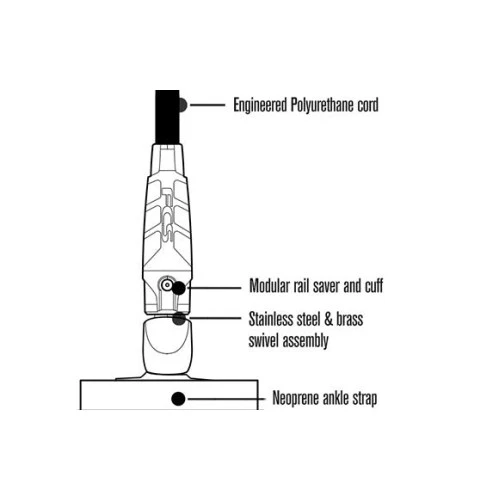 FCS All Round Essential Longboard Leash 9ft Ankle 7 FCS All Round Essential Longboard Leash 9ft Ankle - Image 5