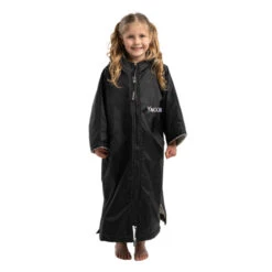 Frostfire Moonwrap Kids Waterproof Changing Robe - XS - Black -Water Sports Supplies frostfire moonwrap kids changing robe black 6 500x500 2