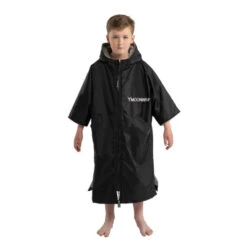 Frostfire Moonwrap Kids Waterproof Changing Robe - XS - Black -Water Sports Supplies frostfire moonwrap kids changing robe black 7 500x500 2