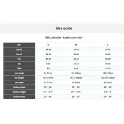 GUL Dartmouth Drysuit Women Blue -Water Sports Supplies gul drysuit ladies sizes 500x500 1