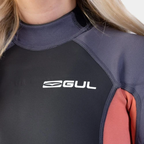 GUL Response Ladies 3/2mm Flatlock Wetsuit - Grey Coral 6 GUL Response Ladies 3/2mm Flatlock Wetsuit - Grey Coral - Image 4
