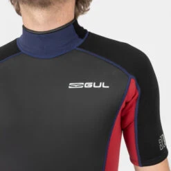 GUL Response 3/2mm Flatlock Shorty Wetsuit - Navy Red -Water Sports Supplies gul response shorty navy red 4 500x500 1