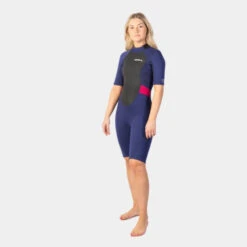 GUL Response Ladies 3/2mm Flatlock Shorty Wetsuit - Navy Paisley -Water Sports Supplies gul response shorty women navy paisley 2 500x500 1