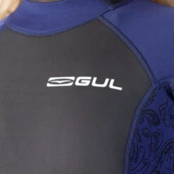 GUL Response Ladies 3/2mm Flatlock Shorty Wetsuit - Navy Paisley -Water Sports Supplies gul response shorty women navy paisley 3 500x500 1