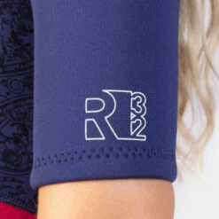 GUL Response Ladies 3/2mm Flatlock Shorty Wetsuit - Navy Paisley -Water Sports Supplies gul response shorty women navy paisley 7 500x500 1