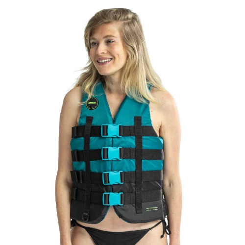 Jobe 4 Buckle Life Vest Teal 3 Jobe 4 Buckle Life Vest Teal