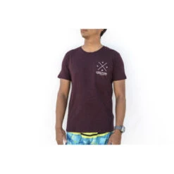 Loyal To The Foil - T-Shirt - 'X' Script Logo - Burgundy