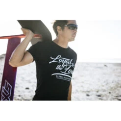 Loyal To The Foil - T-Shirt - Script Logo - Black -Water Sports Supplies loyal to the foil tshirt script logo black 2 500x500 1