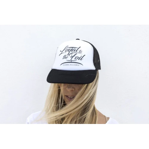 Loyal To The Foil - Trucker Snapback Cap - Script Logo In Black 5 Loyal To The Foil - Trucker Snapback Cap - Script Logo In Black - Image 3