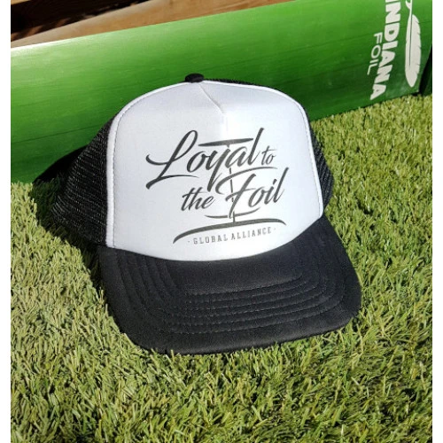 Loyal To The Foil - Trucker Snapback Cap - Script Logo In Black 6 Loyal To The Foil - Trucker Snapback Cap - Script Logo In Black - Image 4