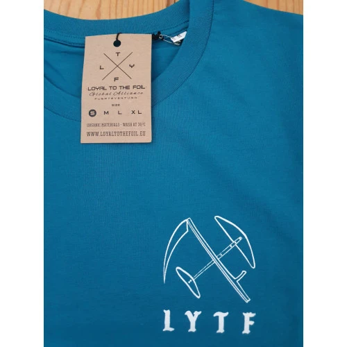 Loyal To The Foil - T-Shirt - 'X' Raeper Logo - Turquoise 5 Loyal To The Foil - T-Shirt - 'X' Raeper Logo - Turquoise - Image 3