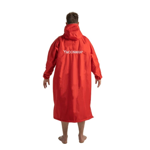 Frostfire Moonwrap - Waterproof Changing Robe - Long Sleeve - Crimson Red 6 Frostfire Moonwrap - Waterproof Changing Robe - Long Sleeve - Crimson Red - Image 4