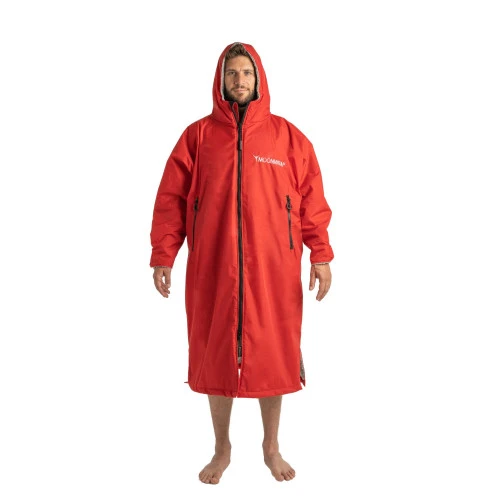 Frostfire Moonwrap - Waterproof Changing Robe - Long Sleeve - Crimson Red 7 Frostfire Moonwrap - Waterproof Changing Robe - Long Sleeve - Crimson Red - Image 5