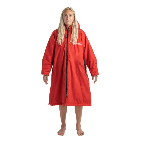 Frostfire Moonwrap - Waterproof Changing Robe - Long Sleeve - Crimson Red 3 Frostfire Moonwrap - Waterproof Changing Robe - Long Sleeve - Crimson Red