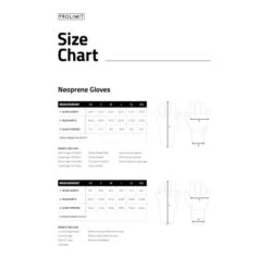 Prolimit Mittens 4mm Cold Water 5 Prolimit Mittens 4mm Cold Water -Water Sports Supplies prolimit size chart neoprene gloves 500x500 1