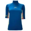 Sola Ladies Short Sleeve Rash Vest - Blue/Tiedye -Water Sports Supplies sola ladies short sleeve rashvest 500x500 1