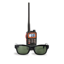 Standard Horizon HX40E Ultra Compact Handheld VHF -Water Sports Supplies standard horizon HX40 radio and sunglasses 500x500 1