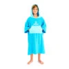 Surflogic Poncho Junior - Cyan Turquoise -Water Sports Supplies surflogic junior changing poncho cyan turquoise 500x500 1