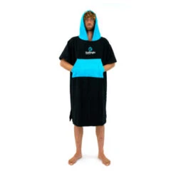 Surflogic Poncho Black & Cyan