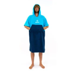 Surflogic Poncho Cyan & Navy