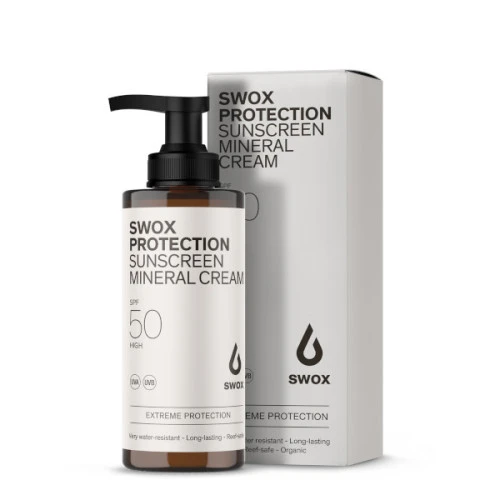 SWOX Sunscreen Mineral Cream SPF 50 (150ml) 3 SWOX Sunscreen Mineral Cream SPF 50 (150ml)