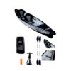 VAST Stealth HP Kayak Package - 2 Person -Water Sports Supplies vast kayak black charcoal 2p 500x500 1