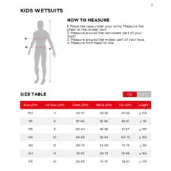 Jobe Boston 3/2mm Wetsuit Kids Blue -Water Sports Supplies youth wetsuit size 500x500 2